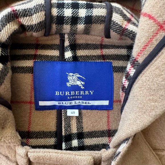 Burberry Tan Hooded Toggle Coat - Picture 6 of 10